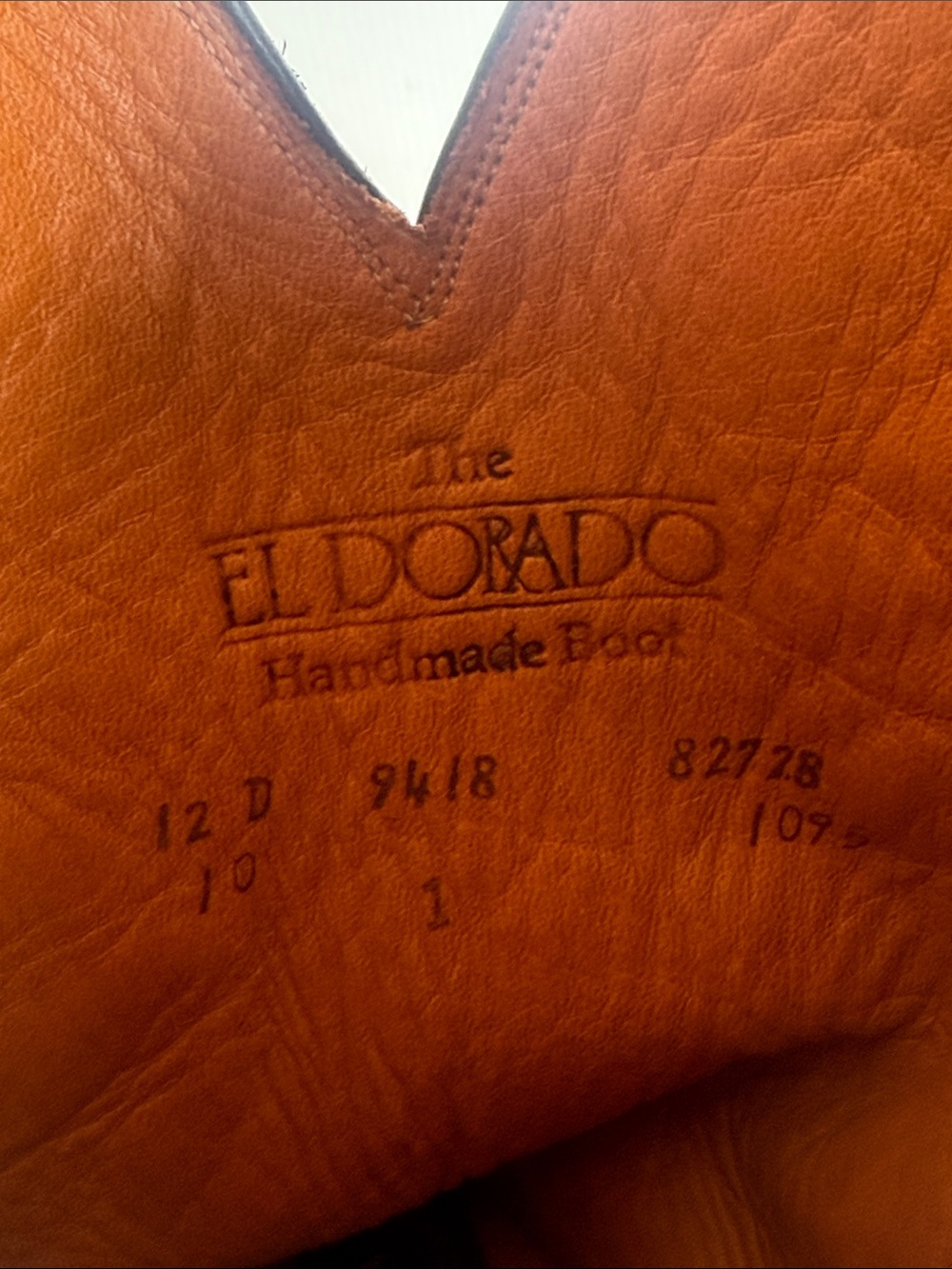 VINTAGE 1989 EL DORADO EXOTIC BOOTS SIZE 12 D TEXAS USA - Picture 13 of 16